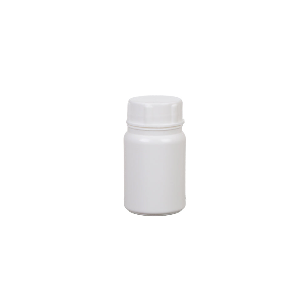 90ml Tablet Bottle Plastic Container with White Cap and Seal 38mm