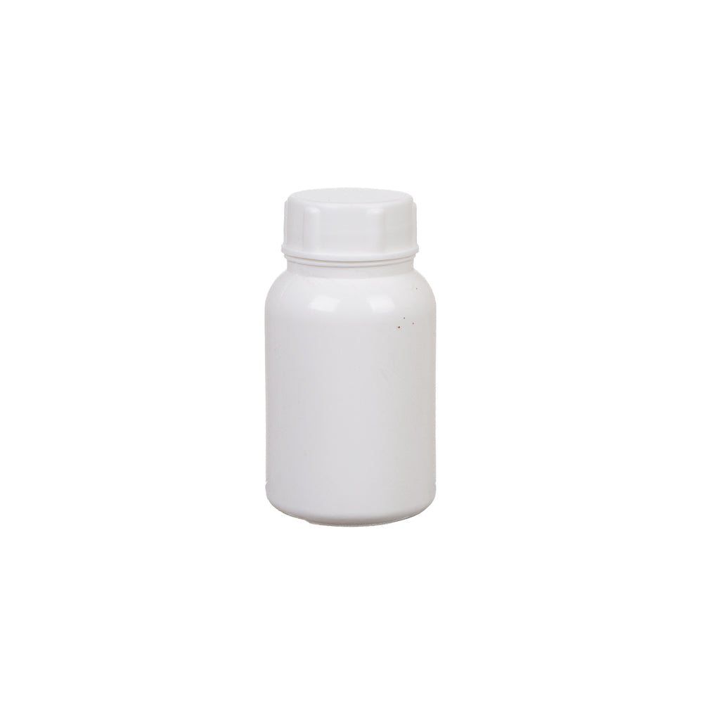 125ml Tablet Bottle Plastic Container with White Cap and Seal 38mm