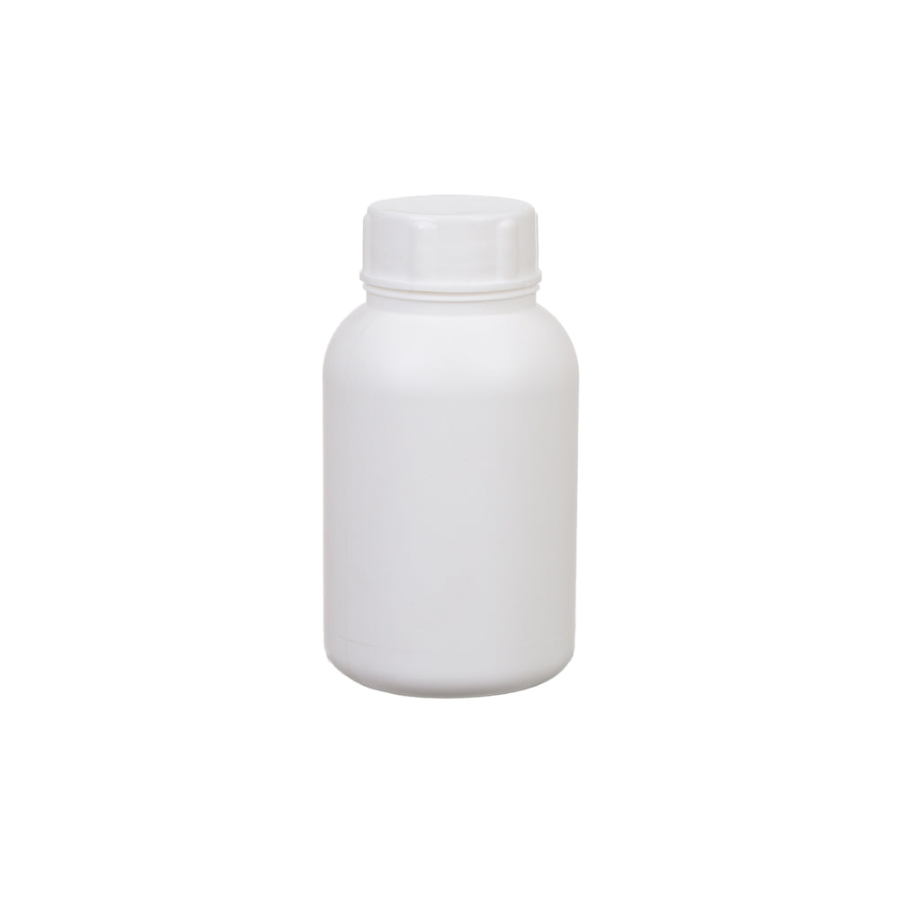 250ml Tablet Bottle Plastic Container with White Cap and Seal 38mm