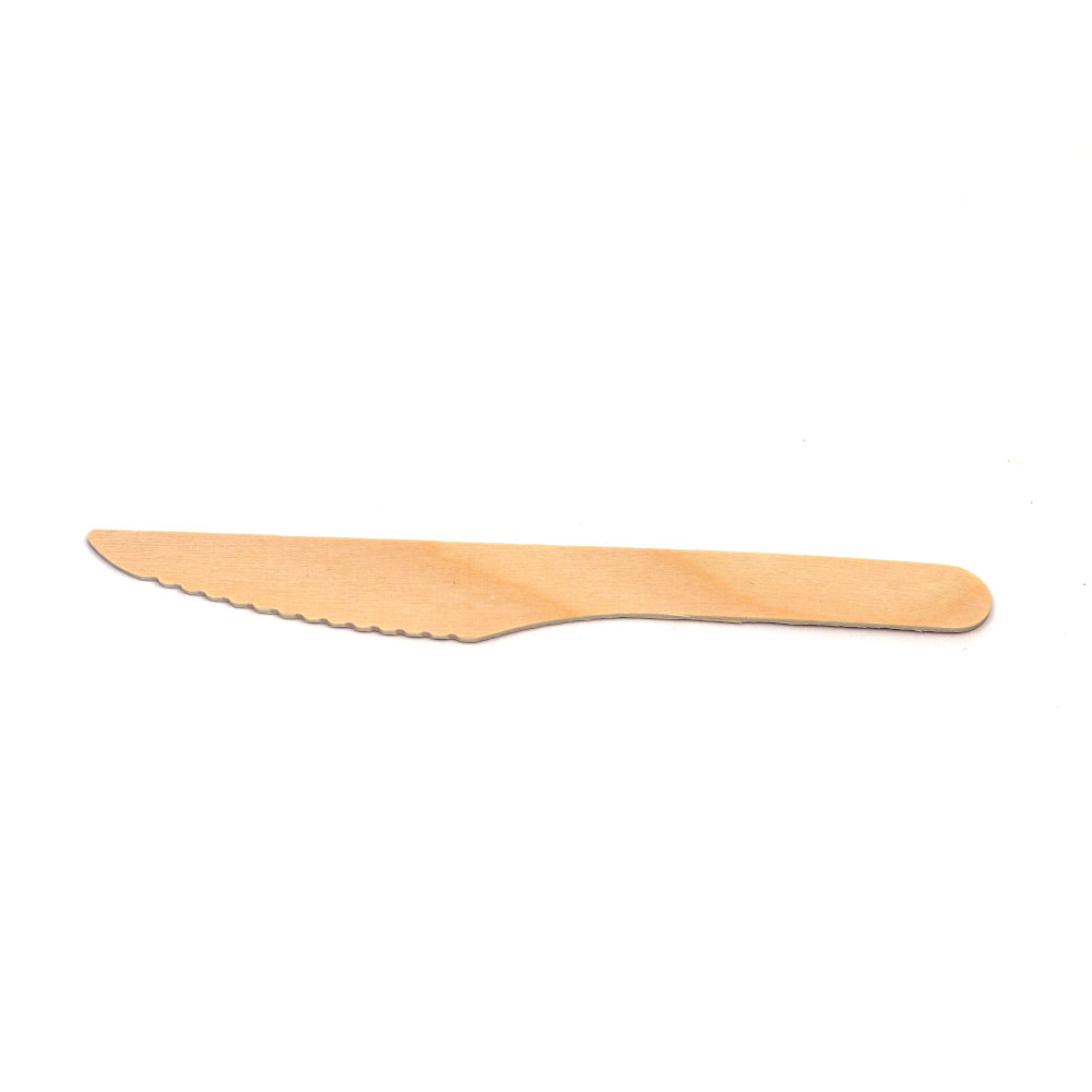Wooden Disposable Knives 16cm 100pcs