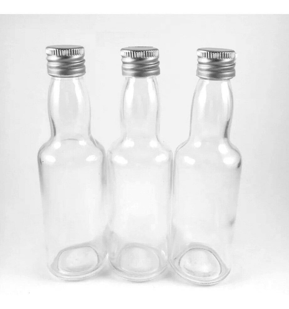 Plastic PVC Bottle with Silver Lid 70ml