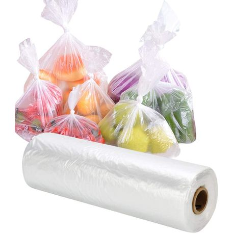 Plastic Polyethene Bag 30x40cm on Roll Fruit and Vegetable Food Packing