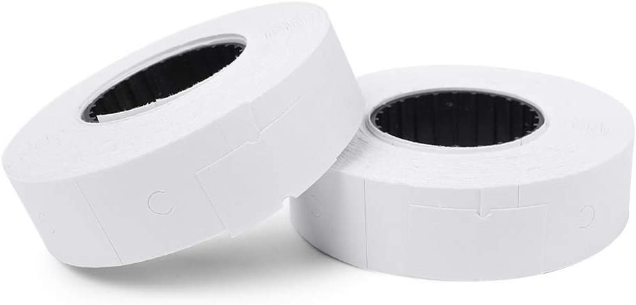 Double line Price Label Roll White 22x11mm 500pc