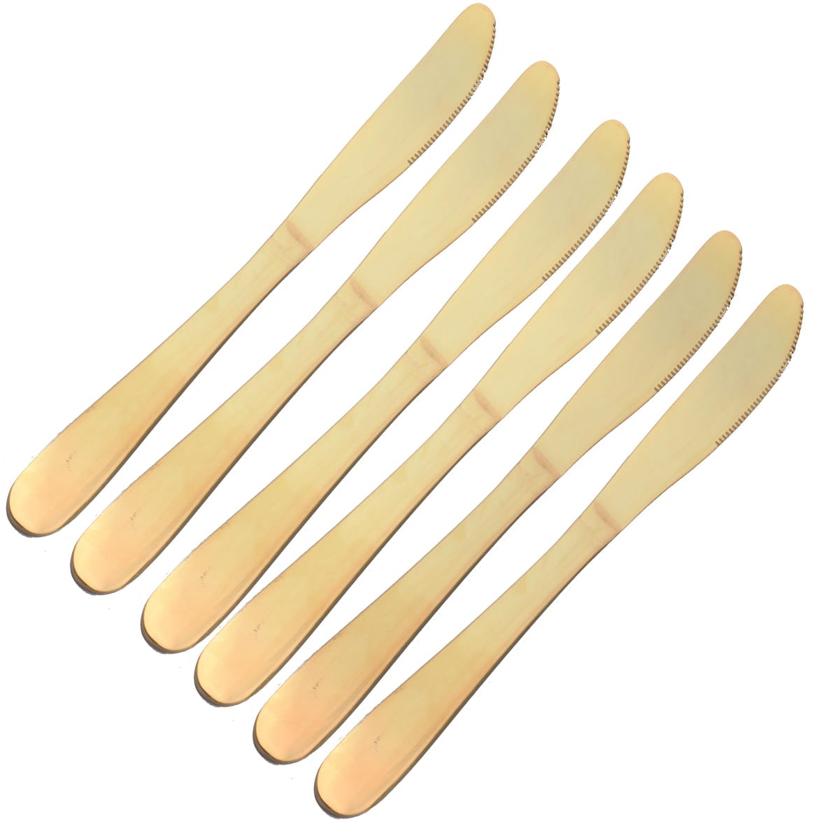 Knifes Teardrop Gold Stainless Steel 6pcs