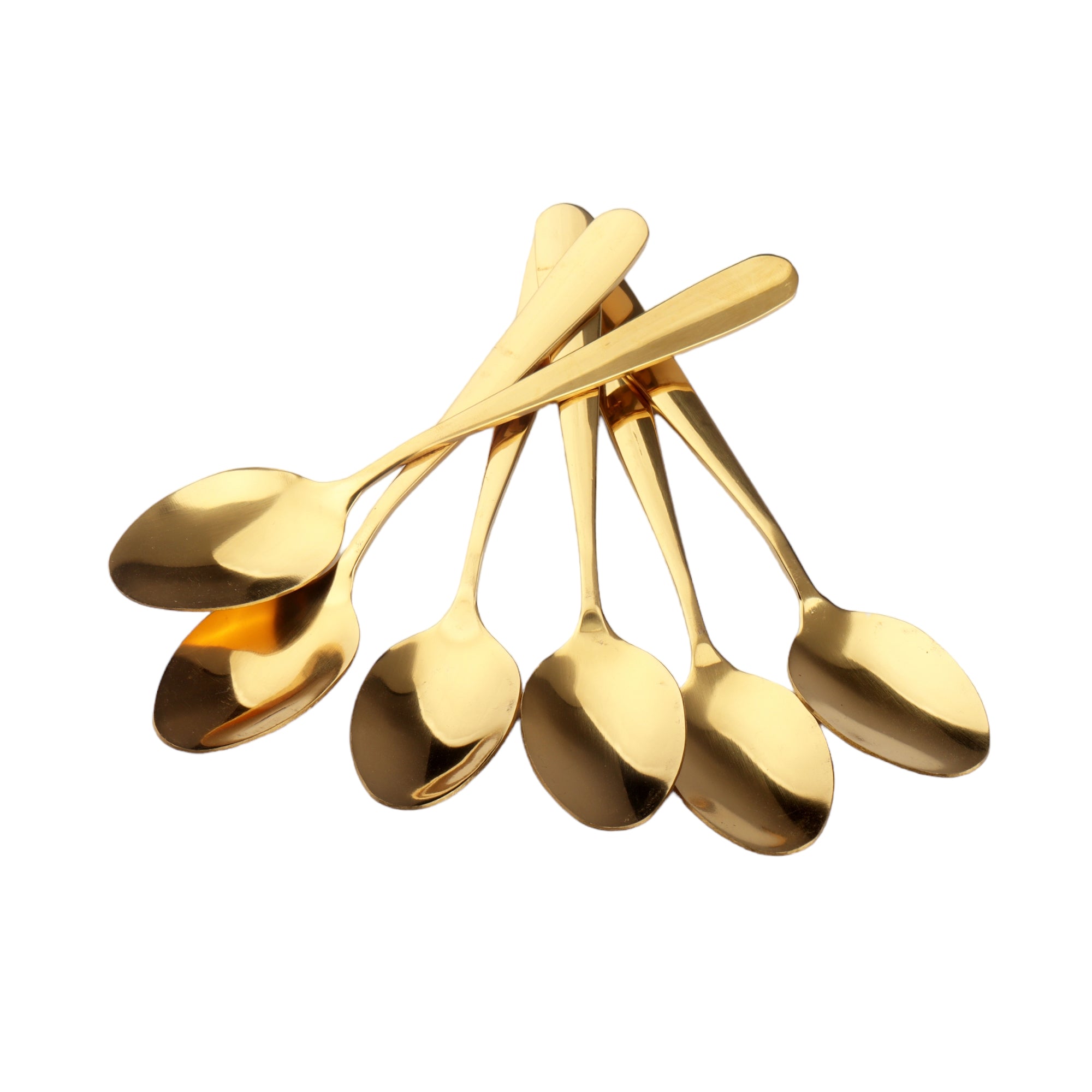 Teaspoons Teardrop Gold Stainless Steel 6pcs CT695-6