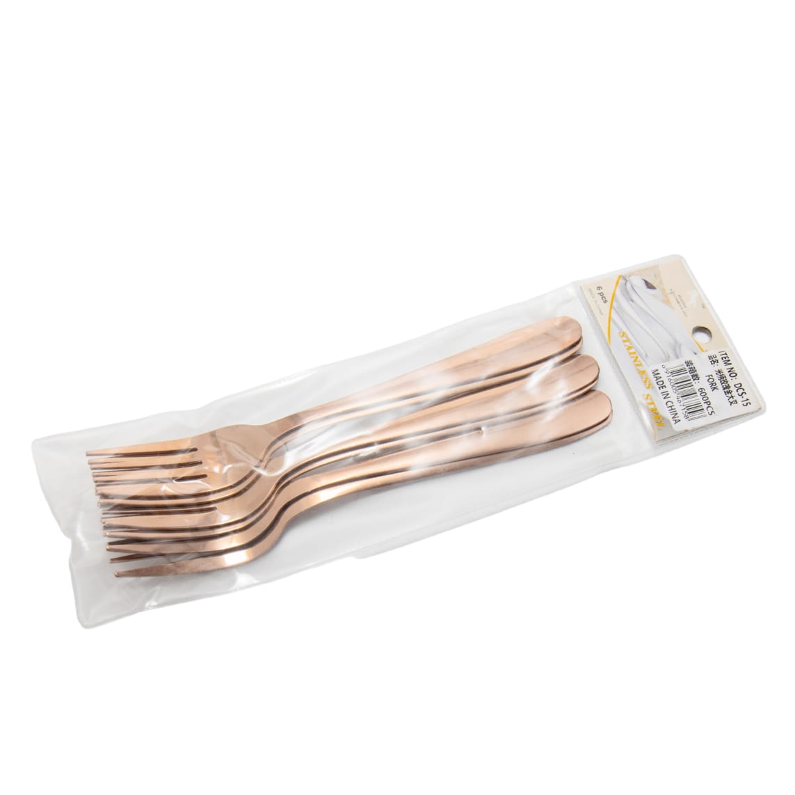 Forks Teardrop Rose Gold Stainless Steel 6pcs CT697-6