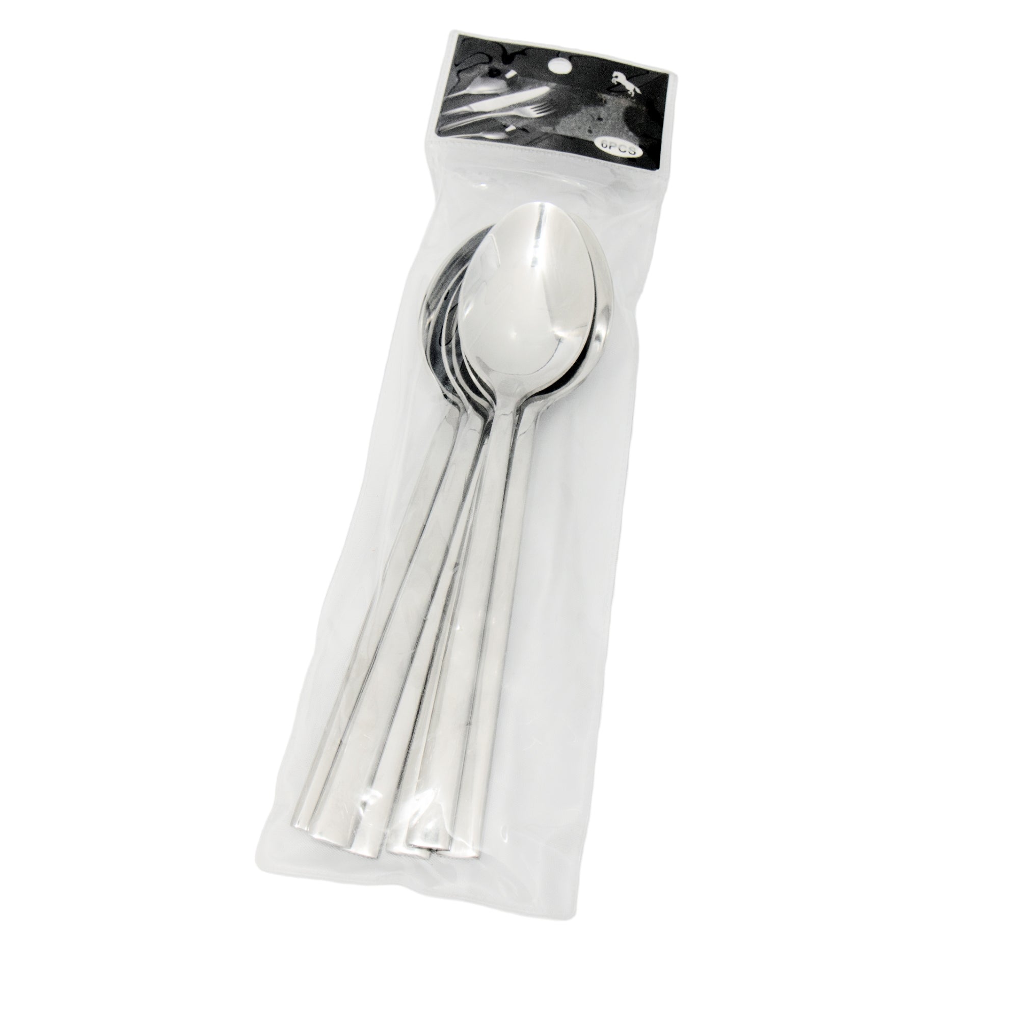 Stainless Steel Dessert Spoon 6pcs Square Handle CT785