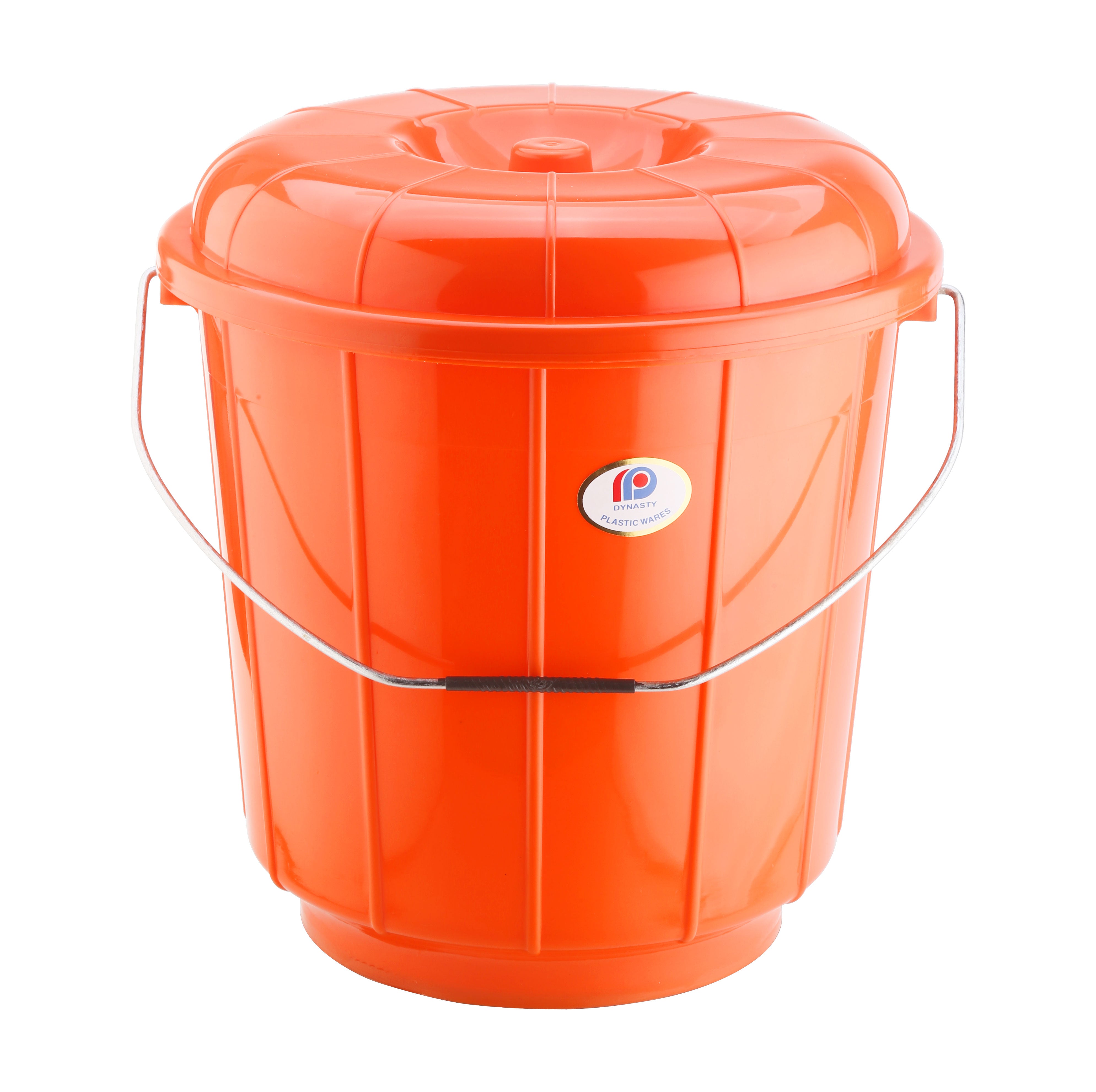 20L Plastic Bucket with Lid &  Steel Handle 120WL