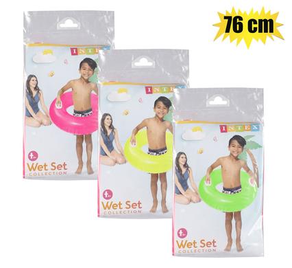 Intex Inflatable Swim Ring Round Tube 76cm Hi Gloss