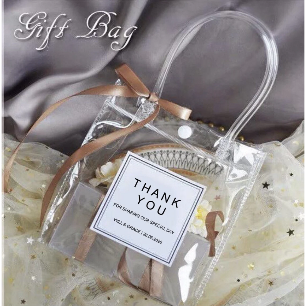 PVC Gift Bag Transparent with Handle