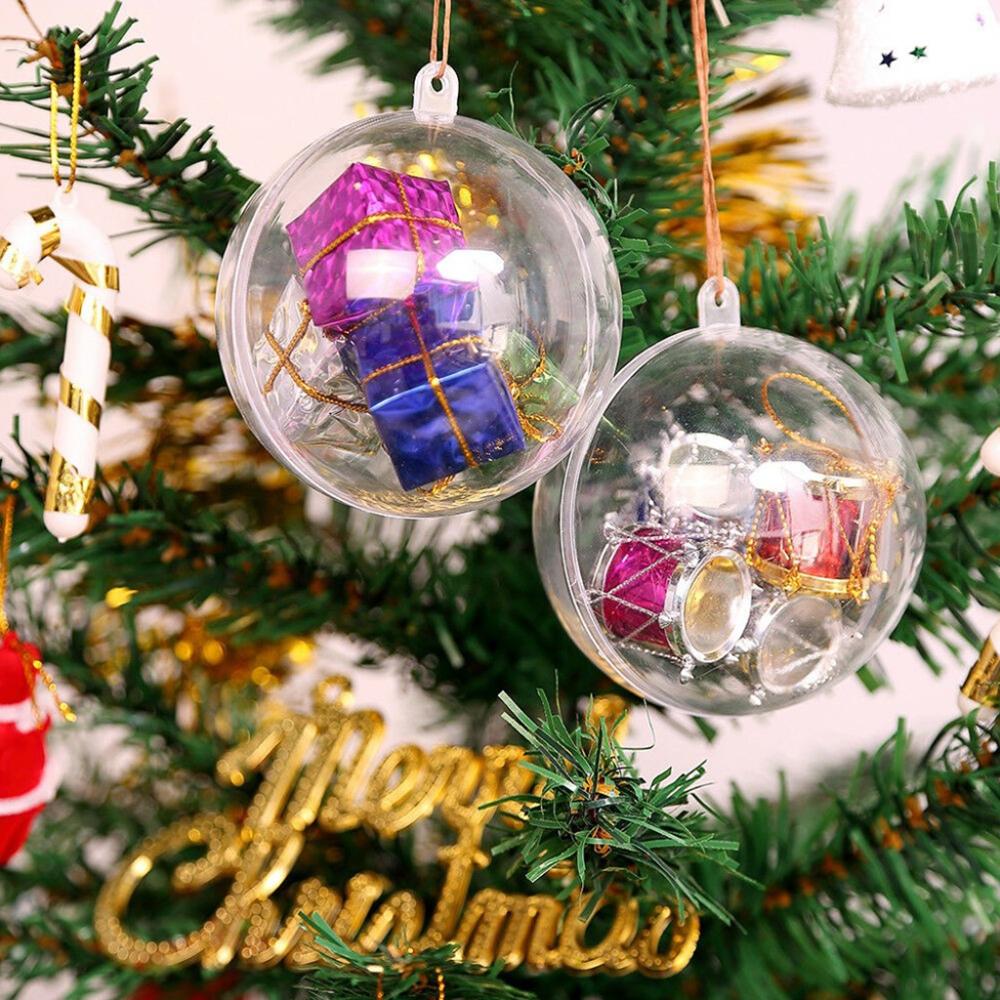 Acrylic Clear Plastic Ball Bubble Ornaments Assorted