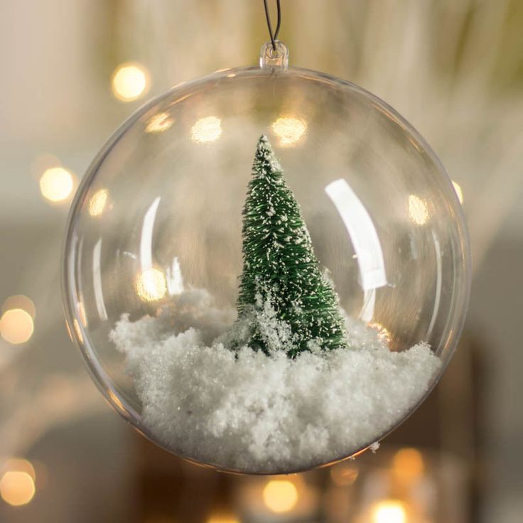 Acrylic Clear Plastic Ball Bubble Ornaments Assorted