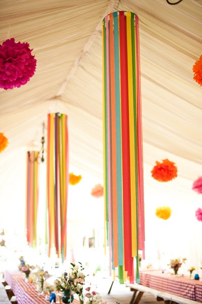 Party Paper Streamers  2.5cmx12m 6pack