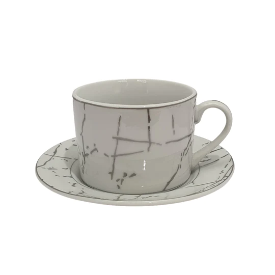 Ceramic Tea Cup and Saucer Set 12Pcs SGN2472 G2021A