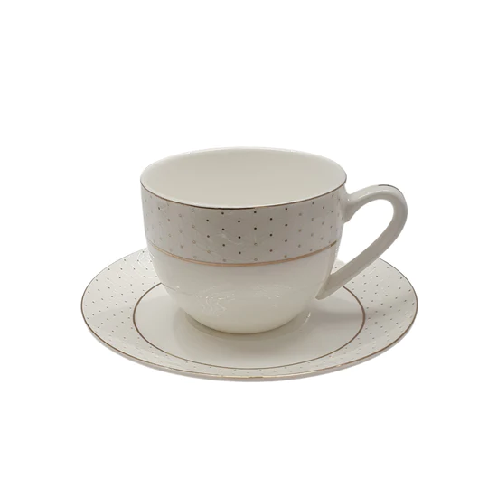 Ceramic Tea Cup & Saucer 12pc Set SGN2475