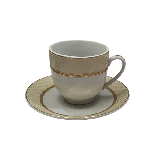 Ceramic Tea Cup & Saucer 12pc Set SGN2473