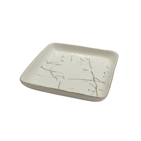 Porcelain Side Plate 3.5Inch Square SGN2460