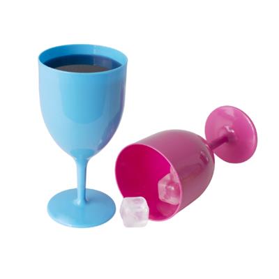 375ml Plastic Tumbler Stemmed Party Cup 6pc