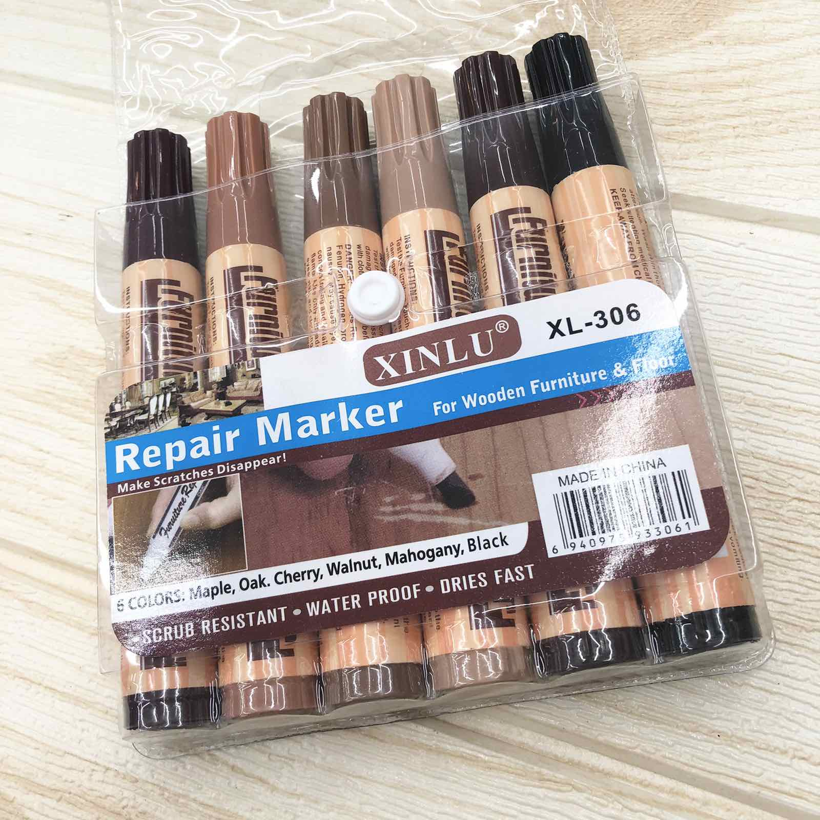 Furniture Touch Up Repair Marker 6pcs