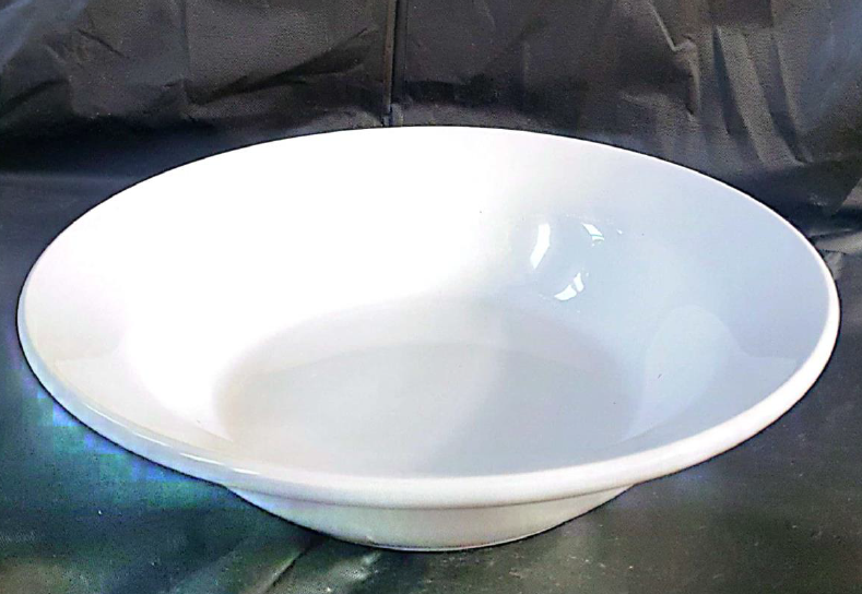 Ceramic White Soup Bowl Plate 8Inch