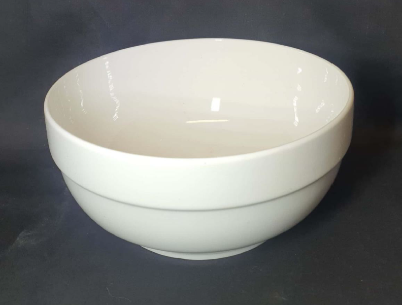 Ceramic White Round Bowl 8Inch