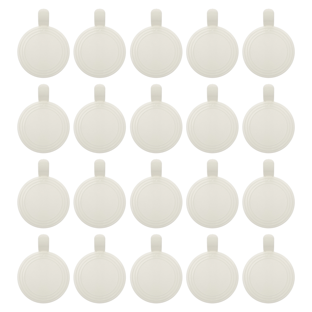 Disposable Plastic Acrylic Mini Cake Board Round 75mm 20Pack
