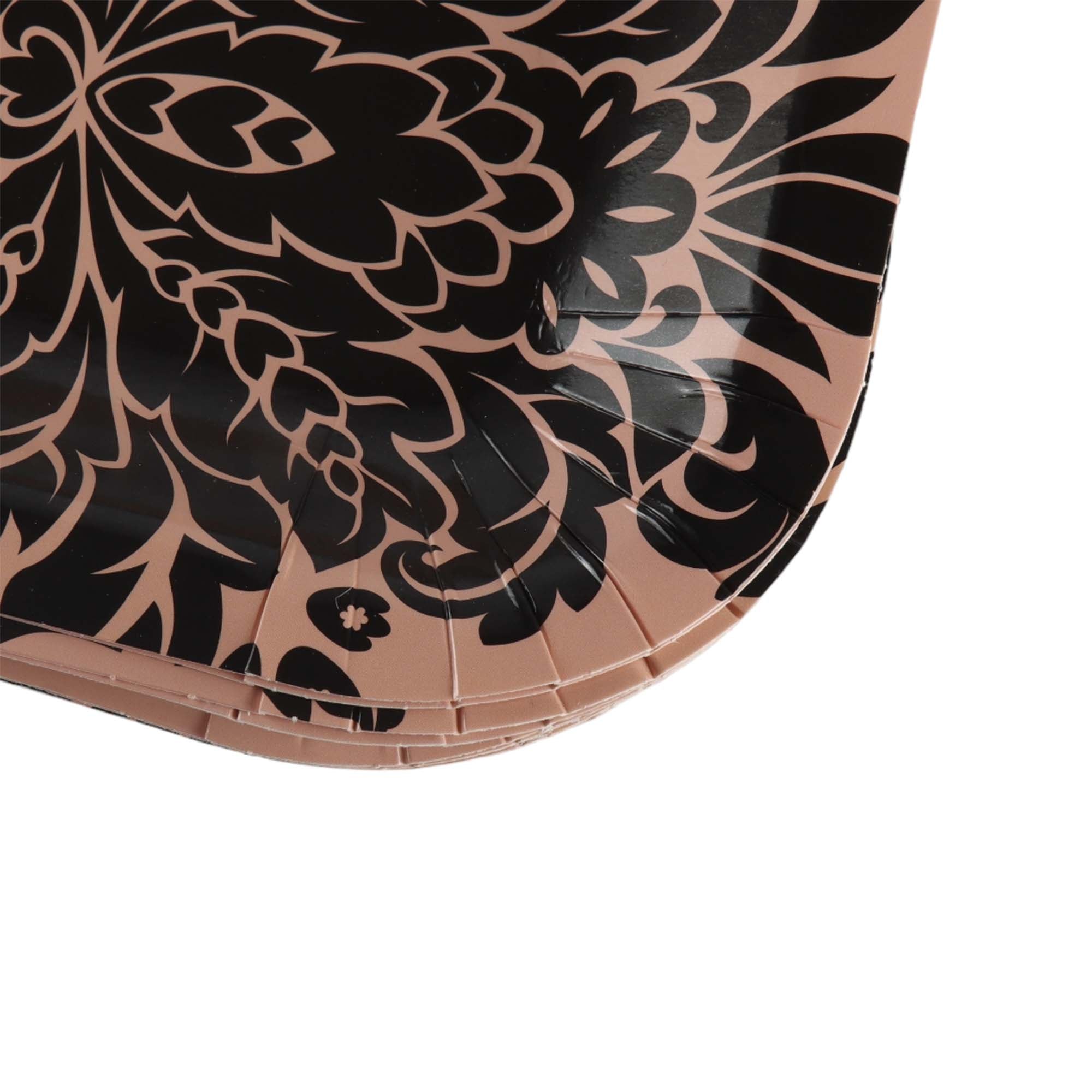 Party Paper Plate Square Rose Gold 9Inch 23cm 10pack