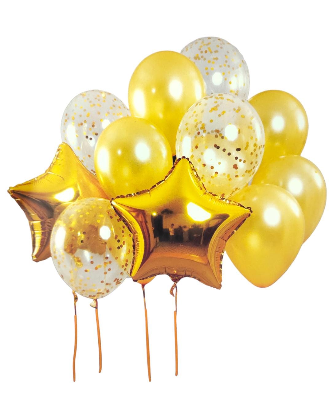 Party Latex Balloon Gold 13pc Set