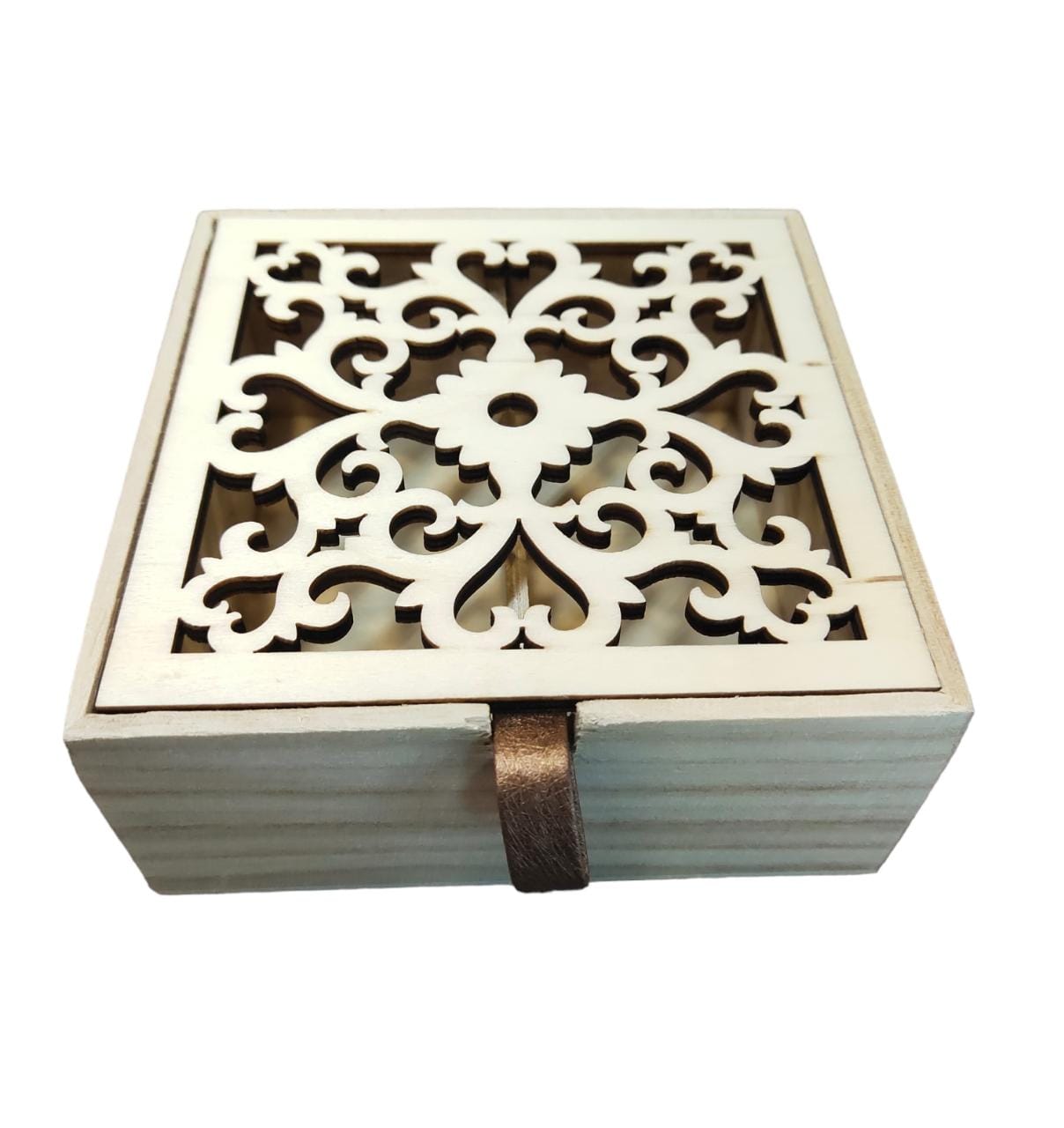 Wooden Gift Jewellery Gift Box Square Shape 12x12x5cm