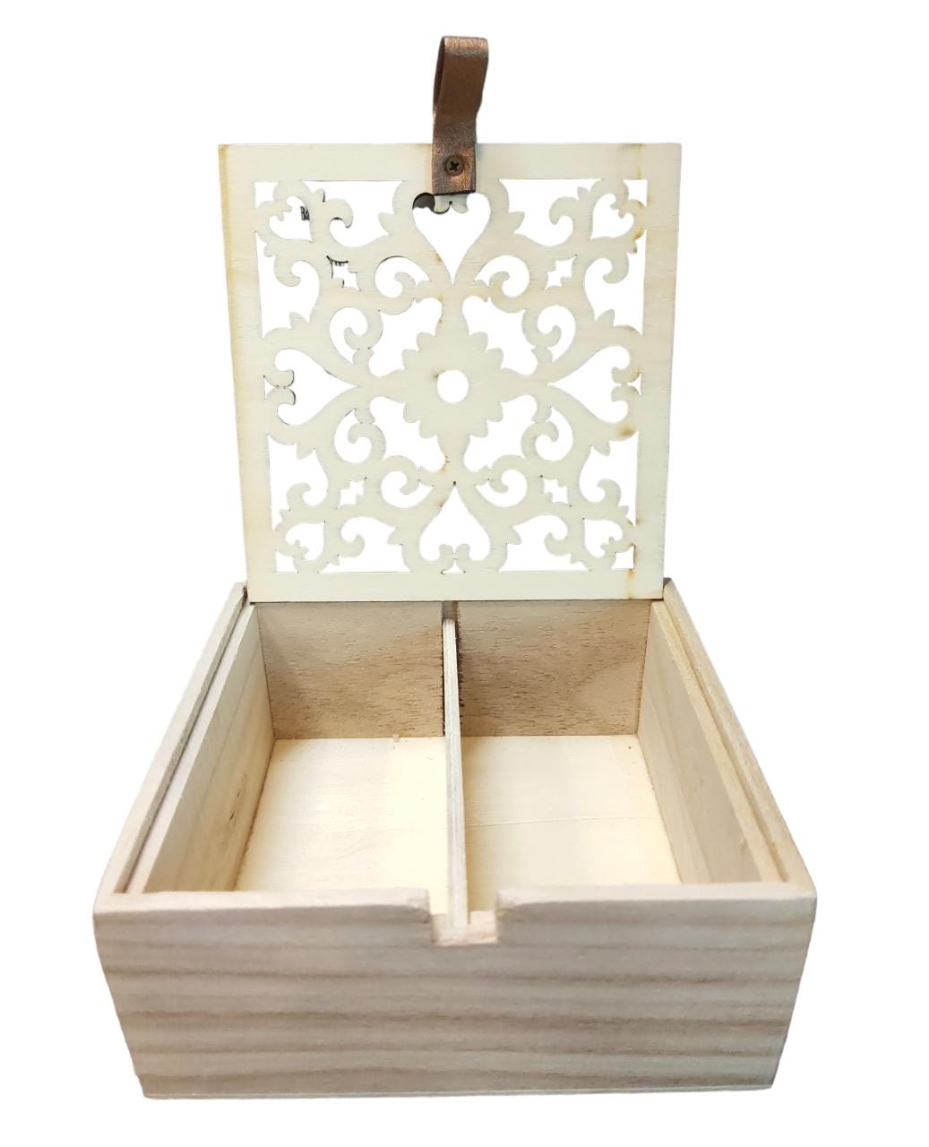 Wooden Gift Jewellery Gift Box Square Shape 12x12x5cm