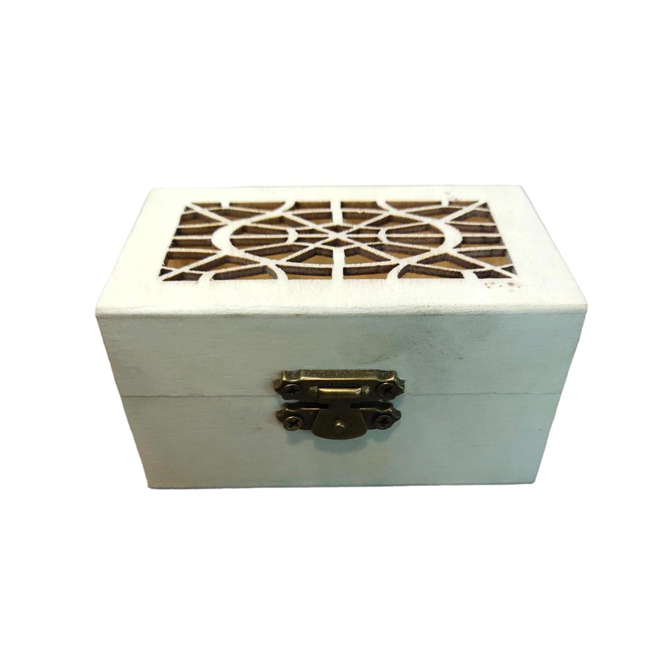 Wooden Jewellery Gift Box Square Shape 9x5.5x5cm