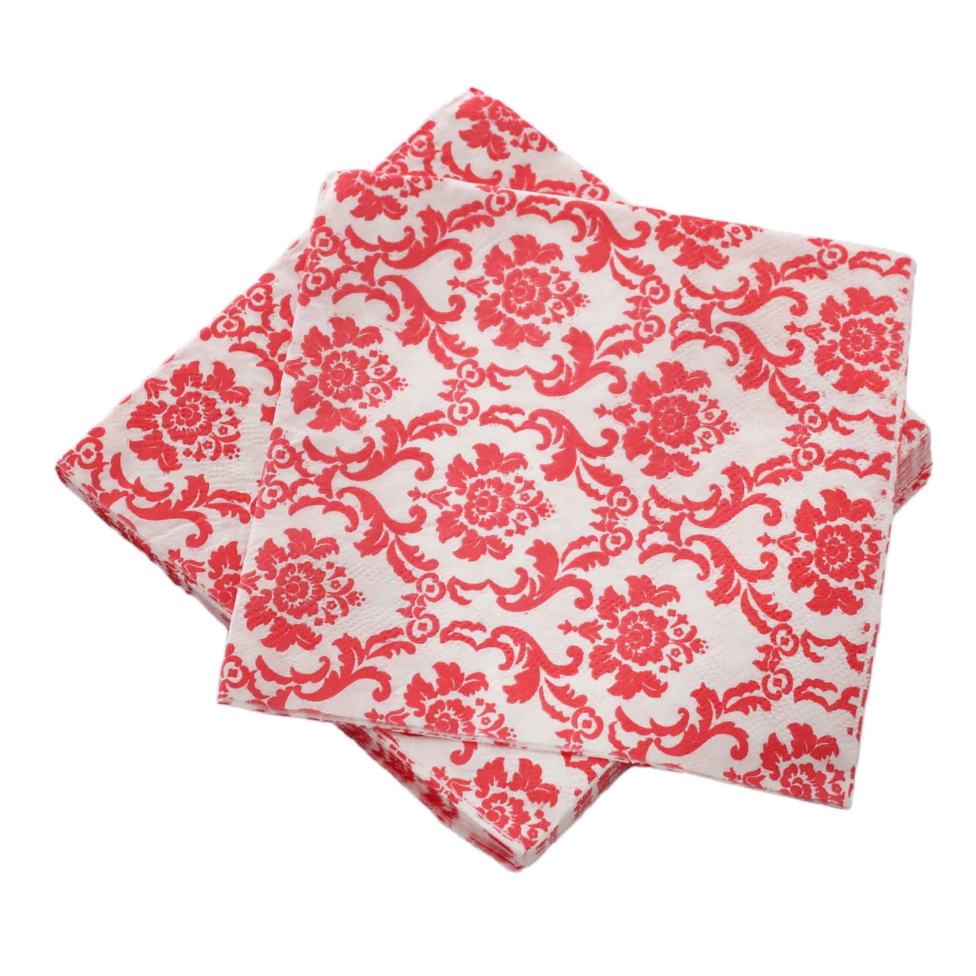 Luncheon Napkin Dinner Paper Serviettes 2ply Embossed Pattern 33x33cm 20pack 36276-1703