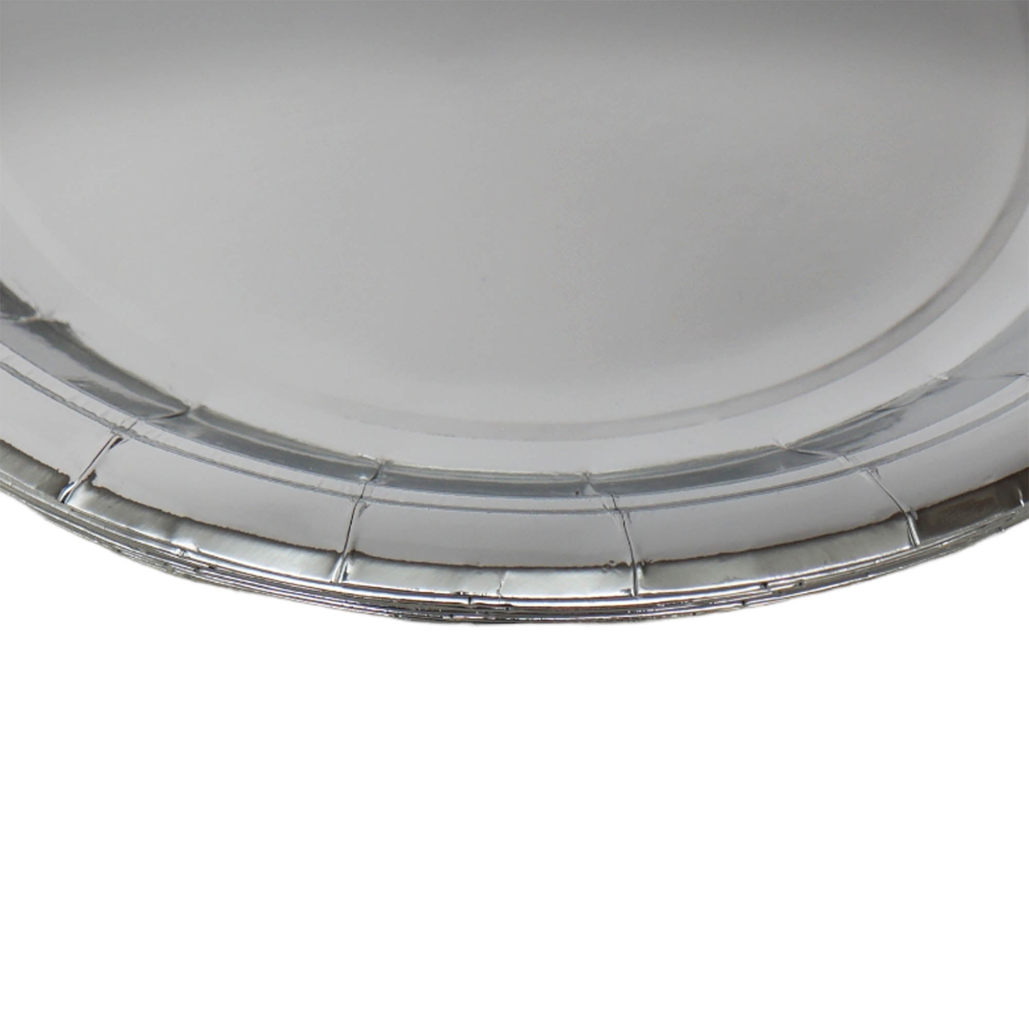 Party Paper Plates Round Silver 9Inch 23cm 10pack