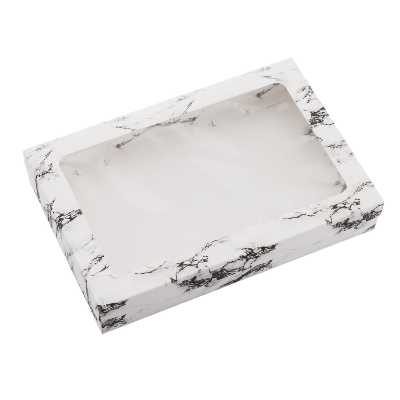 Gift Biscuit Paper Box Marble Print Rectangle 30x20x5cm