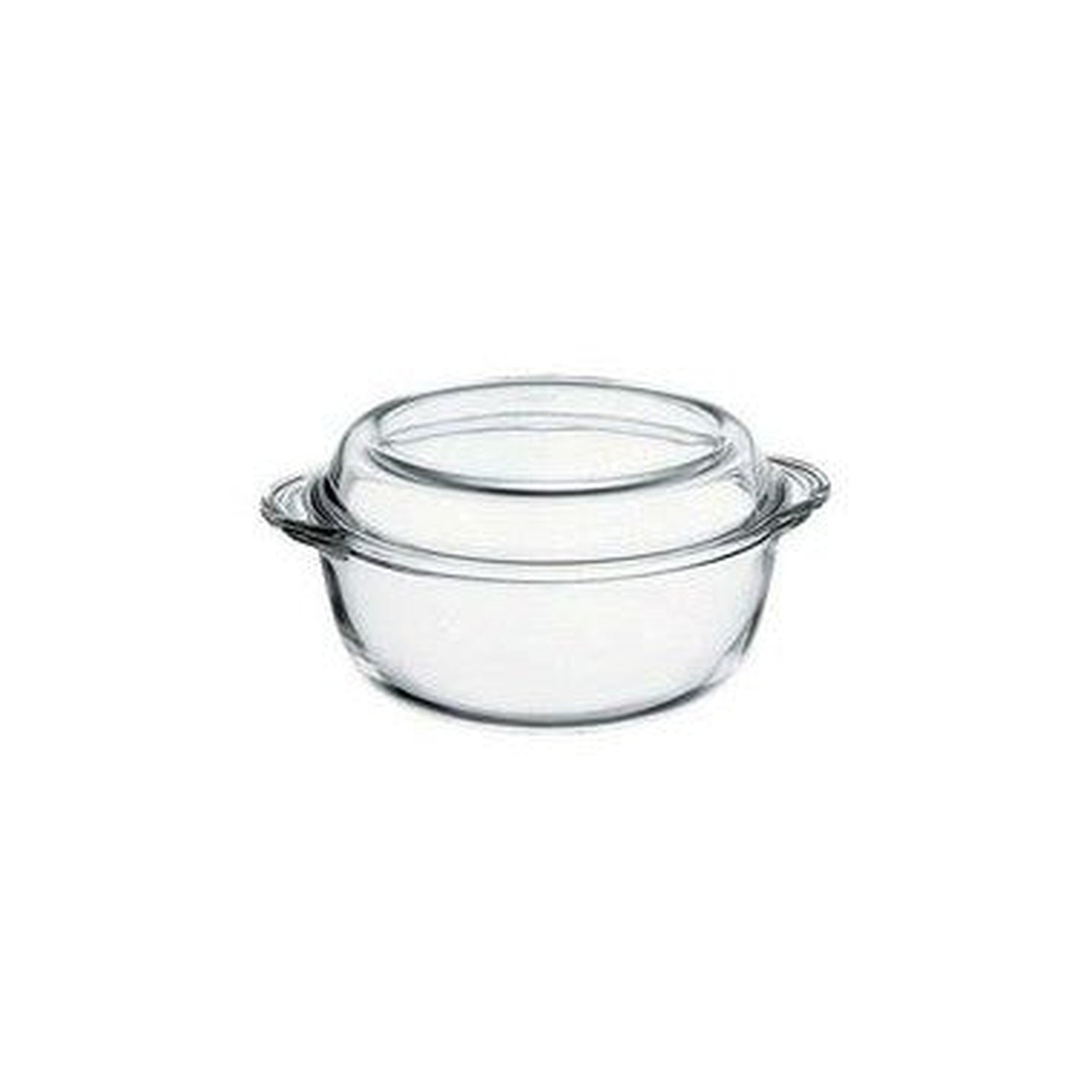 Borcam Glass Serving Dish Casserole Round with Cover 1450ml 23762