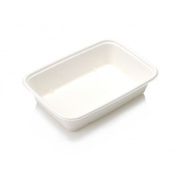 Bio Sugar Cane Takeaway 950ml Meal Container White 10pack