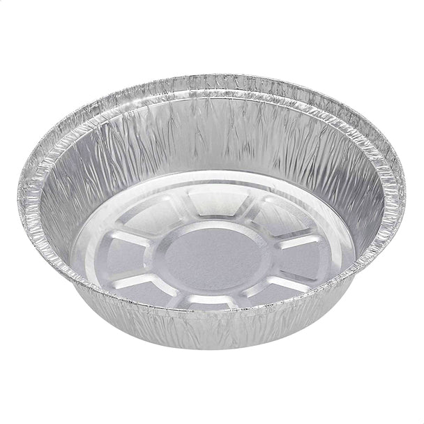 Aluminum Foil Cookie Salad Container Disposable Round 5pc 23.5cmx5.2cm XGN1517