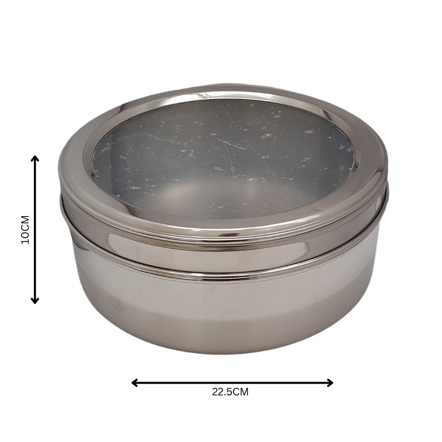 Dabba Cake Tin Small 22.5cm Stainless Steel SGN801