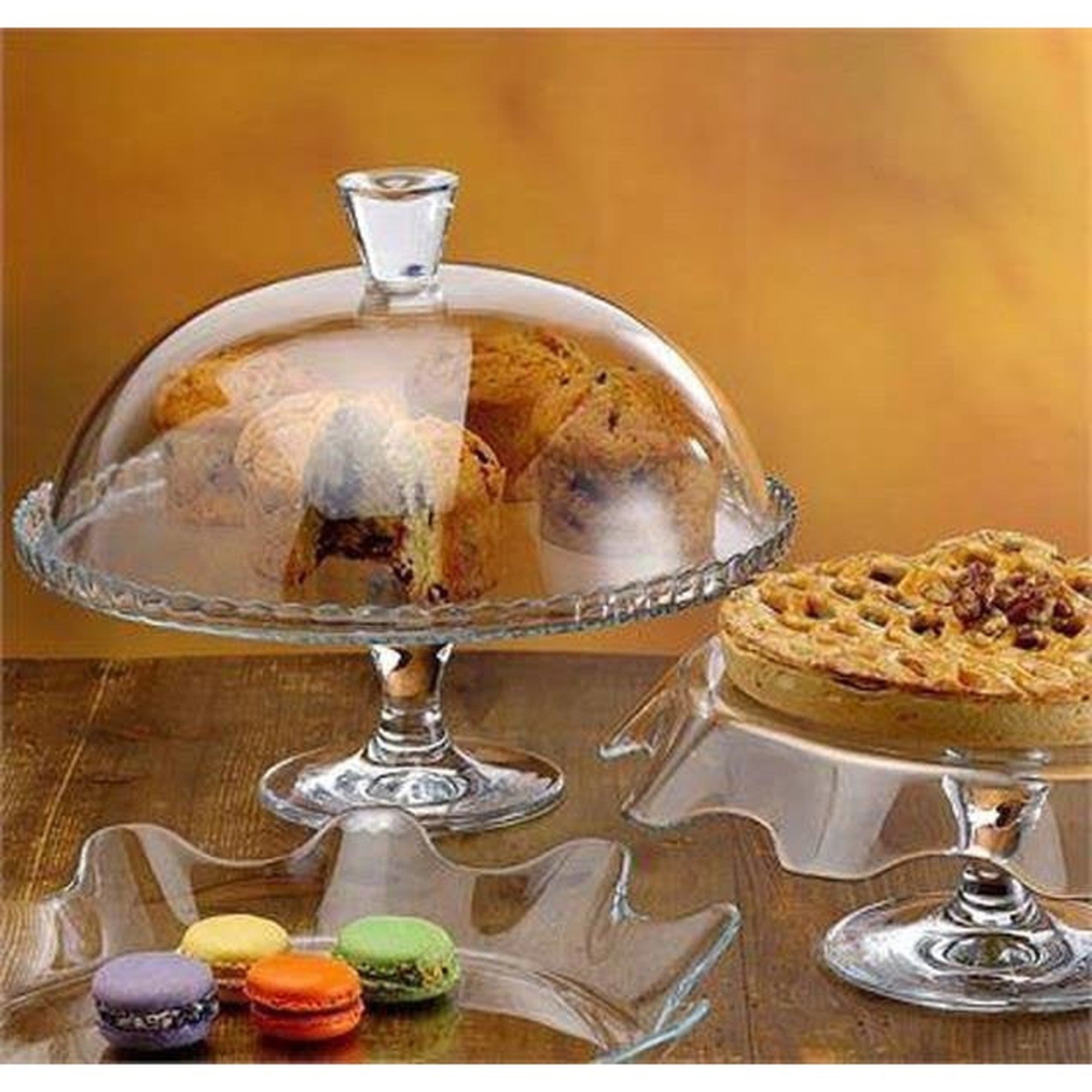 Pasabahce Patisserie Cake Server Dome Footed Stand 322mm 23034