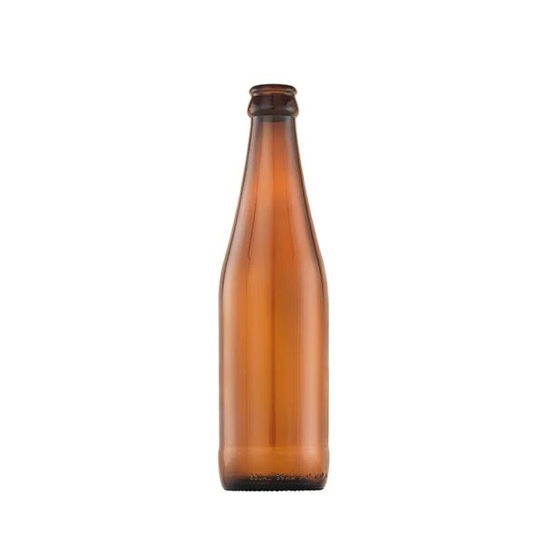 Consol 330ml Amber Glass Bottle Craft Flint with Cork Lid