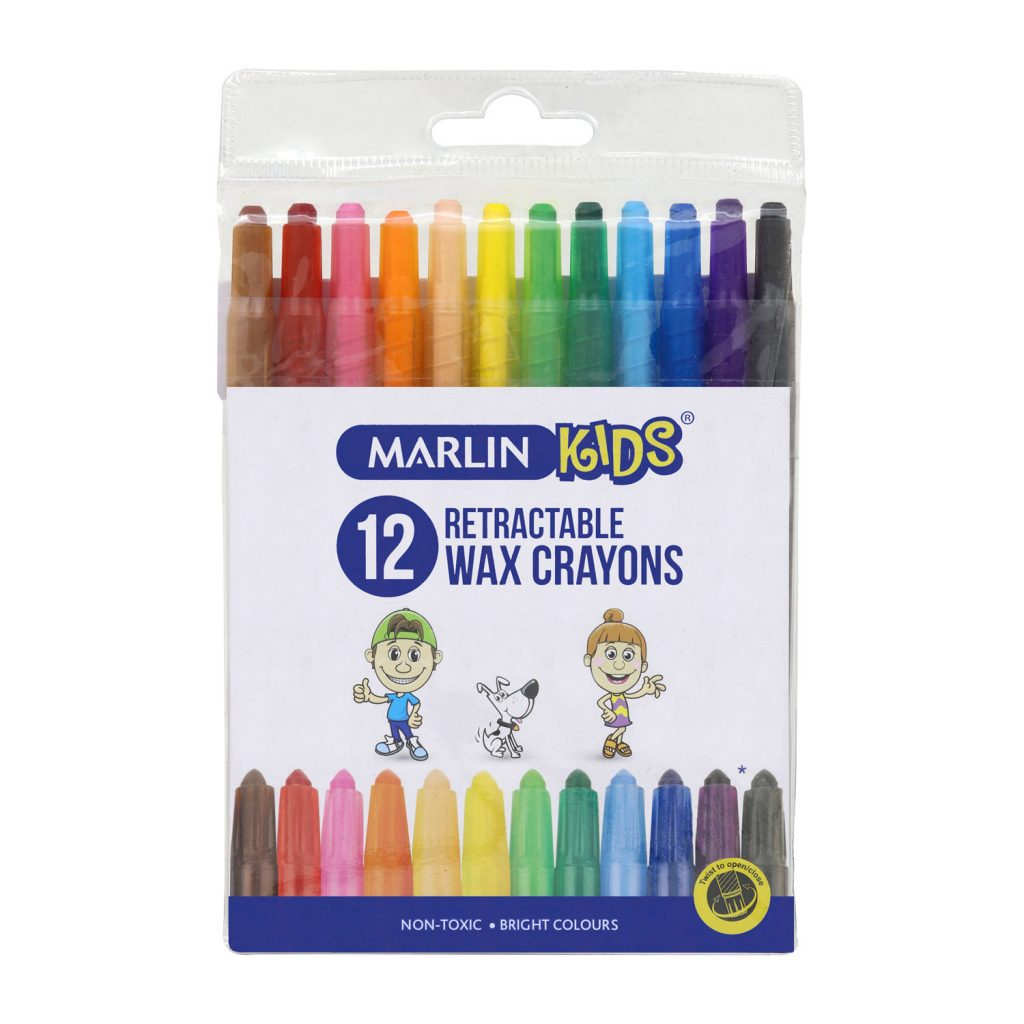Marlin Crayons Retractable 12Pack