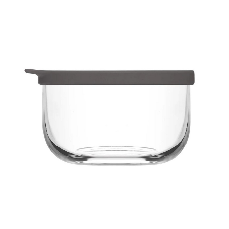 Lav Glass Bowl 380ml  with Grey Lid 380ml SGN942
