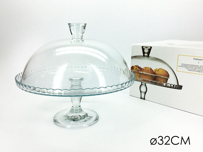 Pasabahce Patisserie Cake Server Dome Footed Stand 322mm 23034