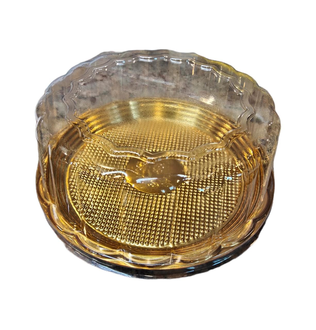 Disposable Cake Dome Lid with Gold Tray 20x7.5cm 97101970