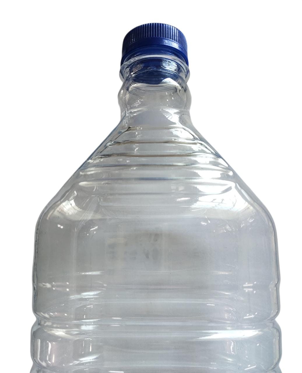 2L Plastic Bottle Clear with Lid and Carry Tag