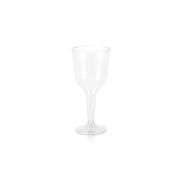 Disposable Party Cup 150ml Clear Stemmed Glass with Detachable Base 10pack