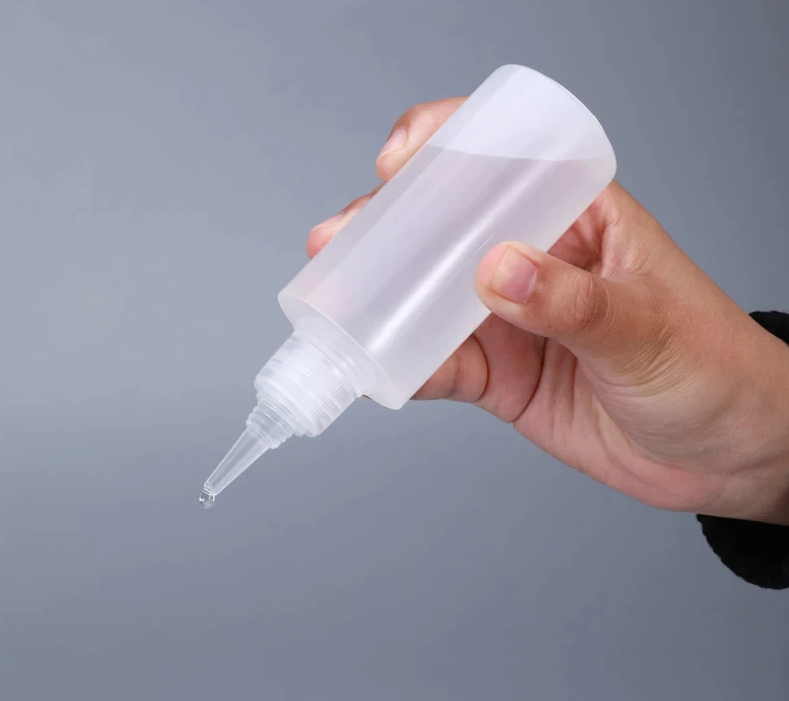 100ml Dropper Bottle Boston Plastic with White Spout - No Spill Bottle