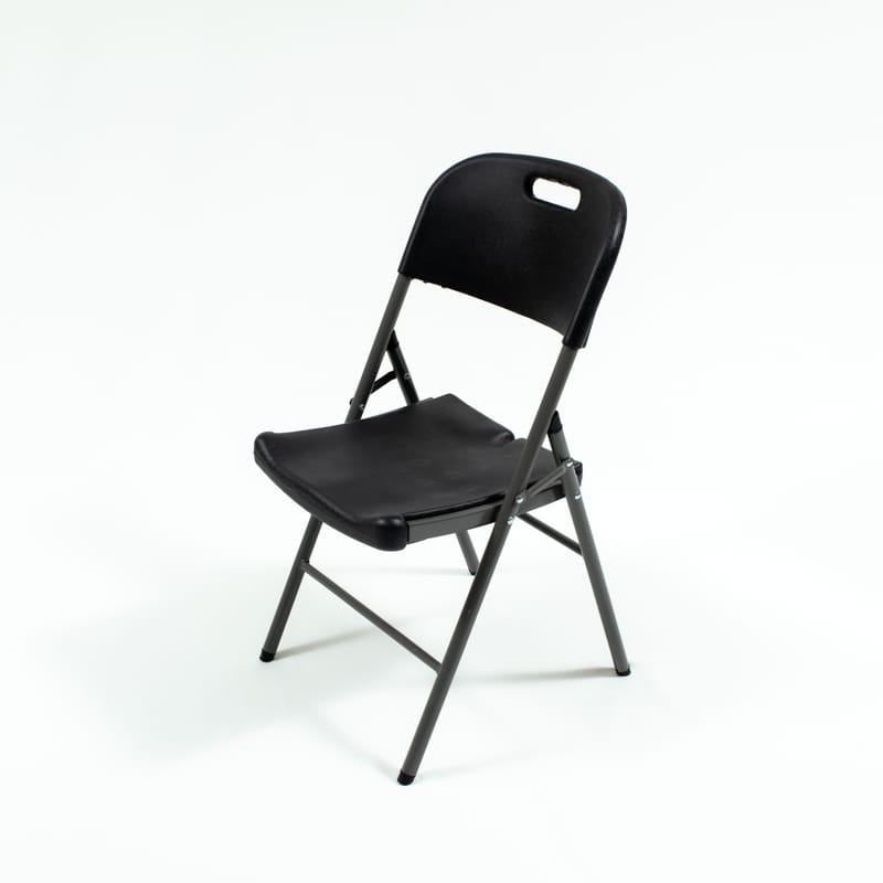 Folding Chair Black Heavy Duty Catering
