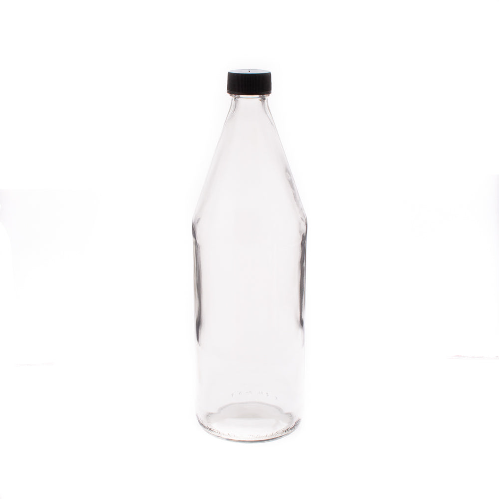 Consol 750ml Glass Kool Bottle with Black Lid - Mineral & Olive Oil
