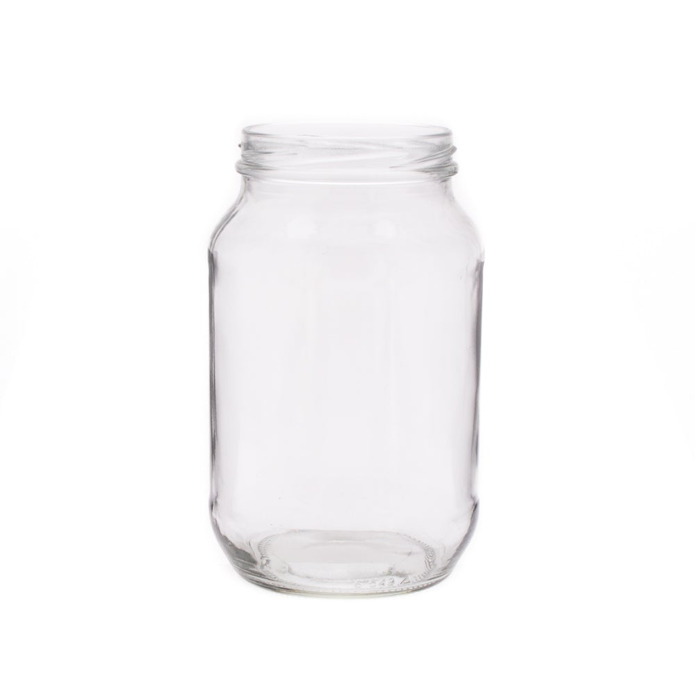 Consol 1L Glass Catering Jar Round with Lid BN0549